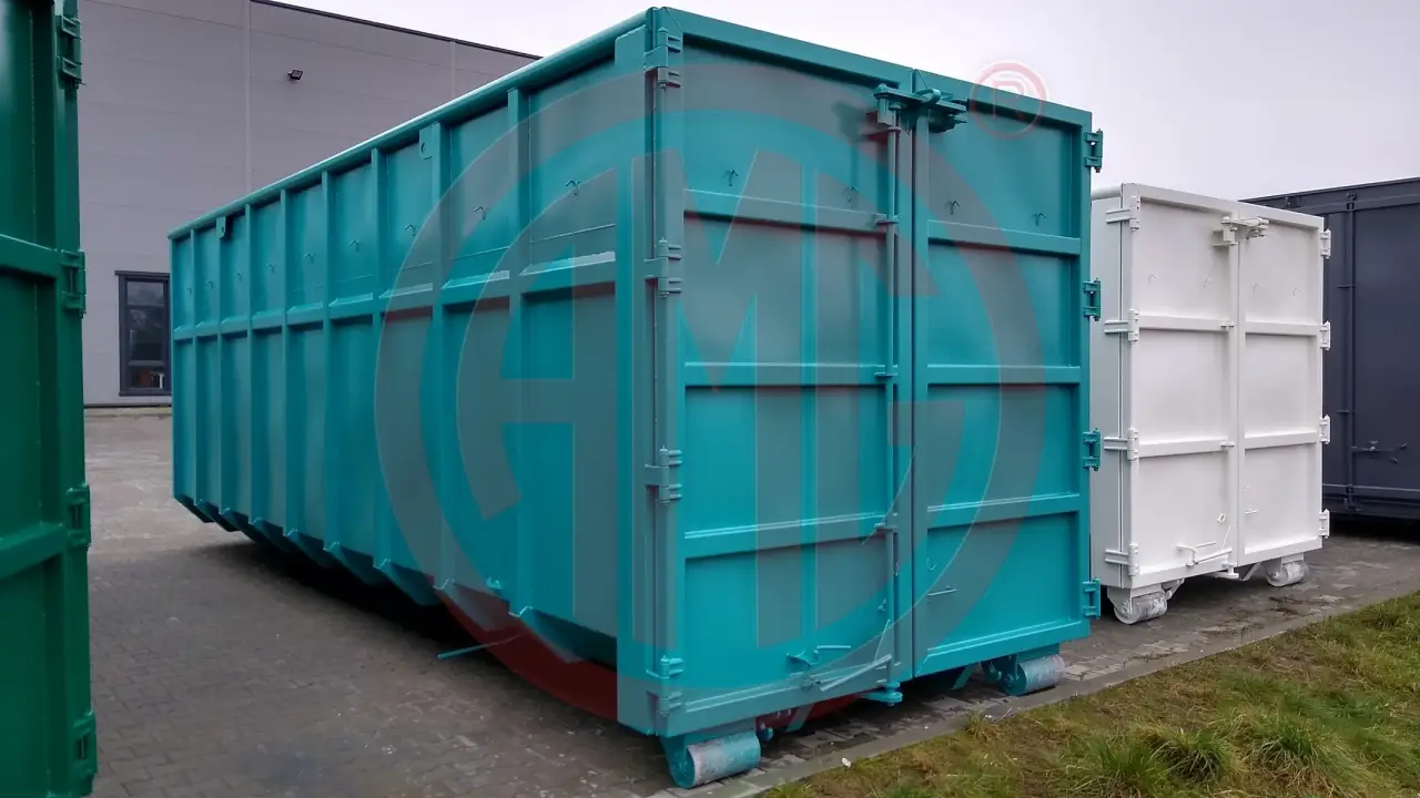 Grafik Nummer 3, Produktname: 40 m3 | L: 7.0 Abrollmulde  mit Bauchbinde Standard