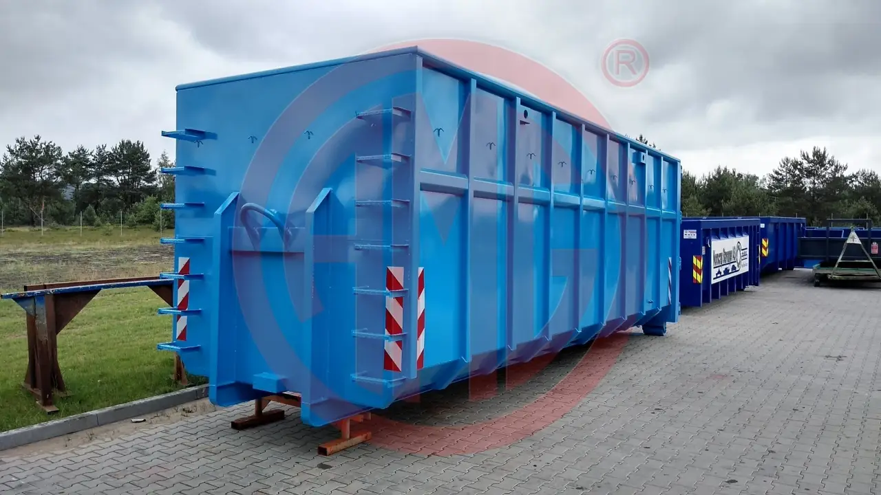 Grafik Nummer 1, Produktname: 40 m3 | L: 7.0 Abrollmulde  mit Bauchbinde Standard