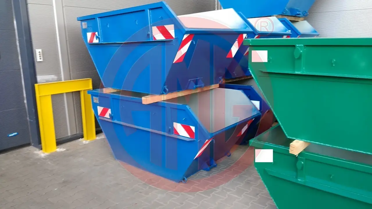 2 cbm Multicarcontainer asymmetrisch