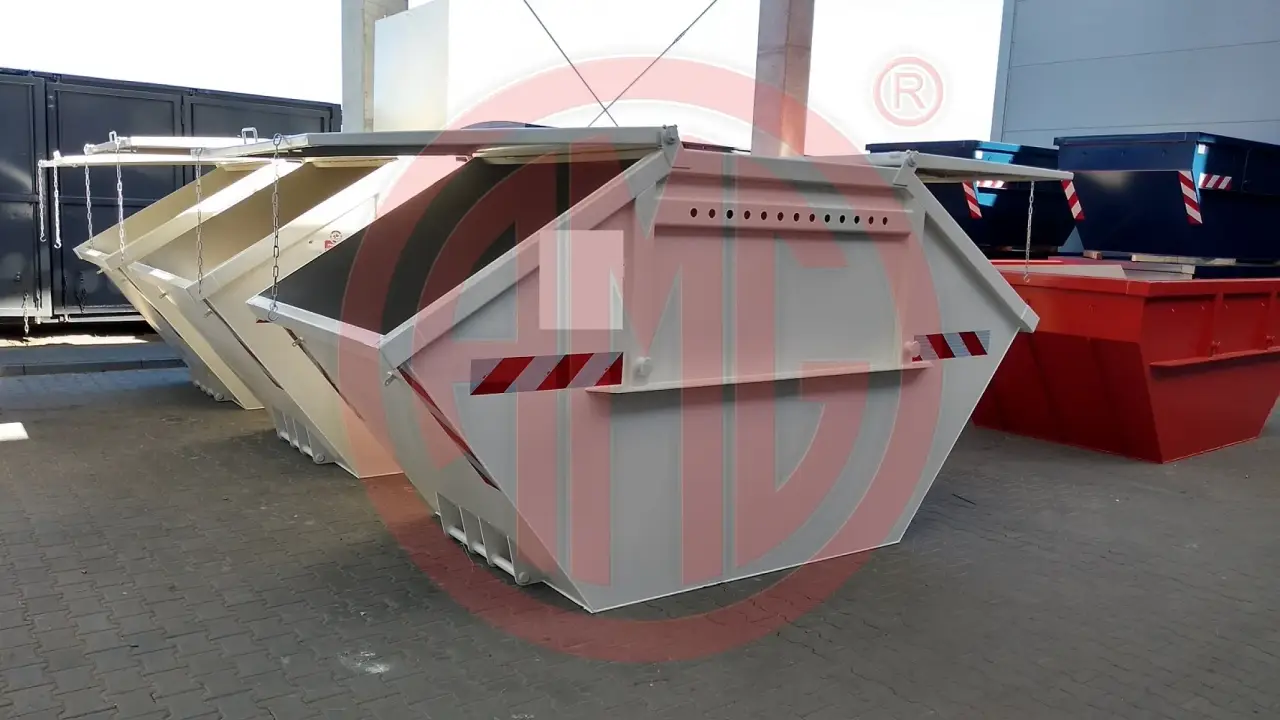 10 cbm symmetrisch mit Stahldeckel neue DIN