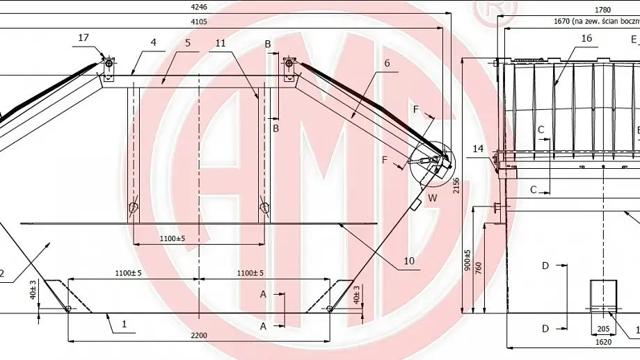 Grafik Nummer 2, Produktname: 10 cbm symmetrisch mit Kunststoffdeckeln
