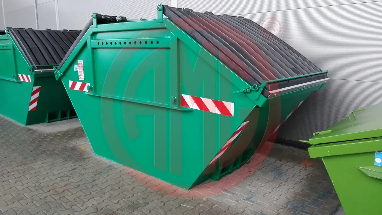 10 cbm mit Kunststoffdeckeln neue DIN