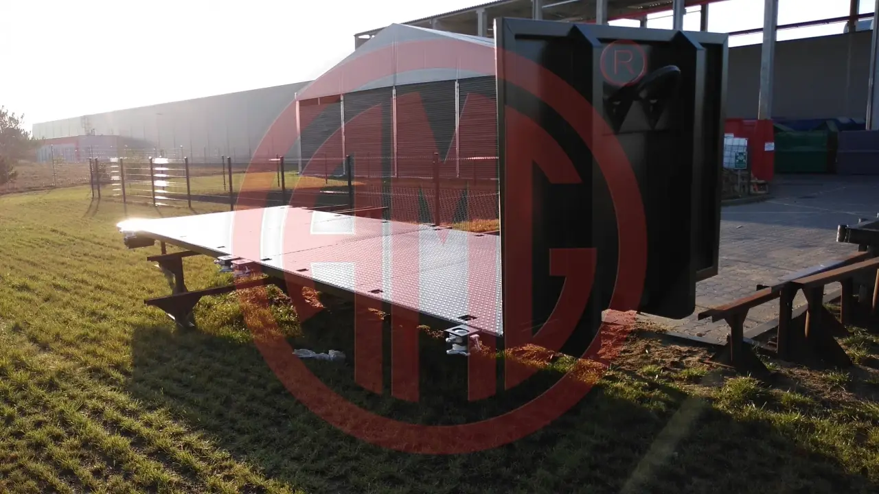 Grafik Nummer 3, Produktname: L:6.5 Abrollplatform m. Twistlockverschlusse