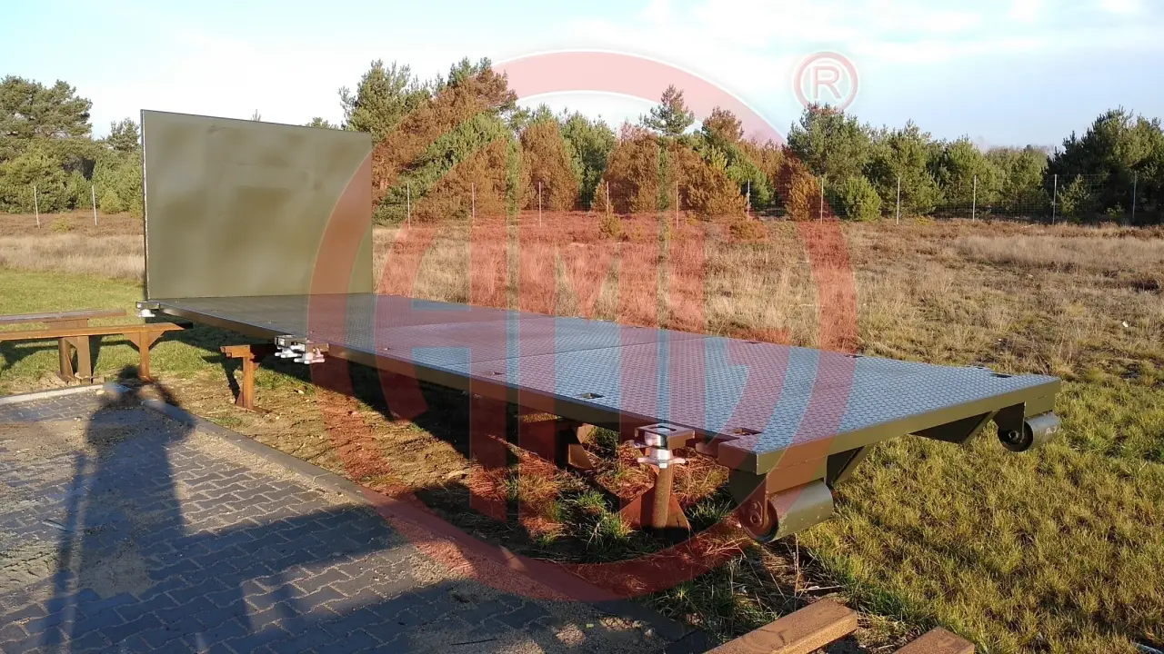 Grafik Nummer 2, Produktname: L:6.5 Abrollplatform m. Twistlockverschlusse