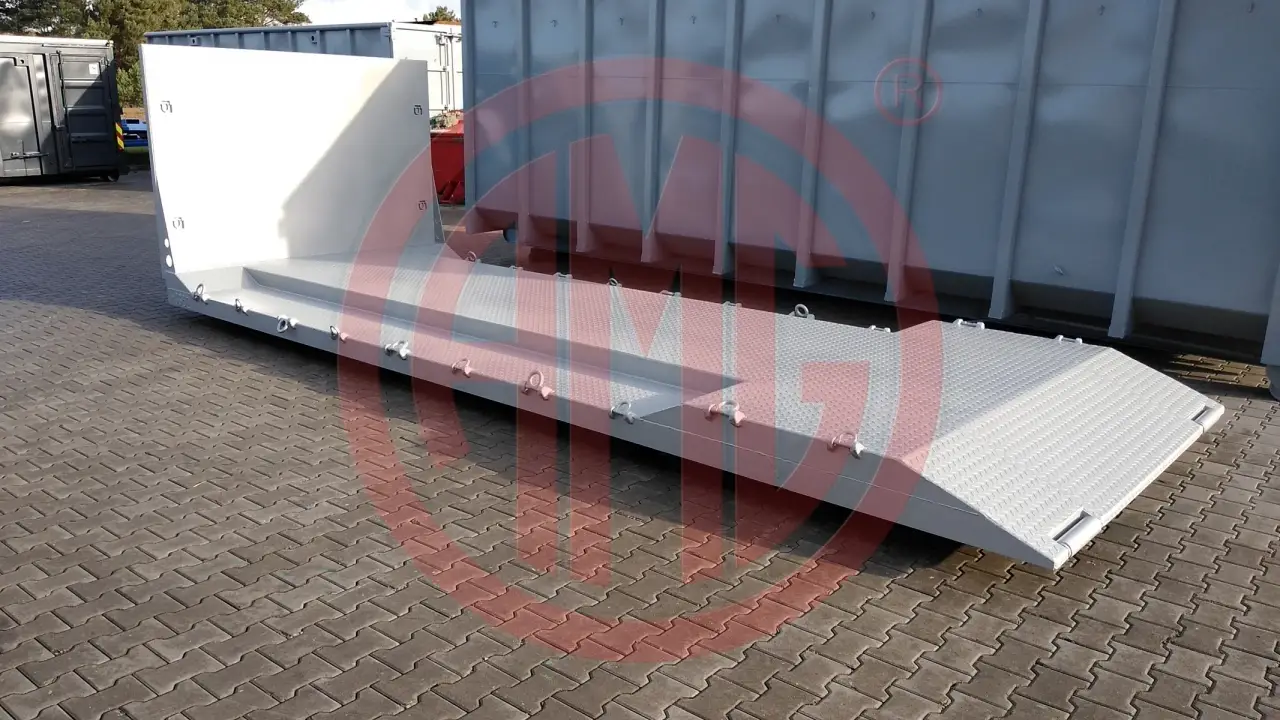 Grafik Nummer 2, Produktname: L:6.5 Abrollplattform mit Radmulde