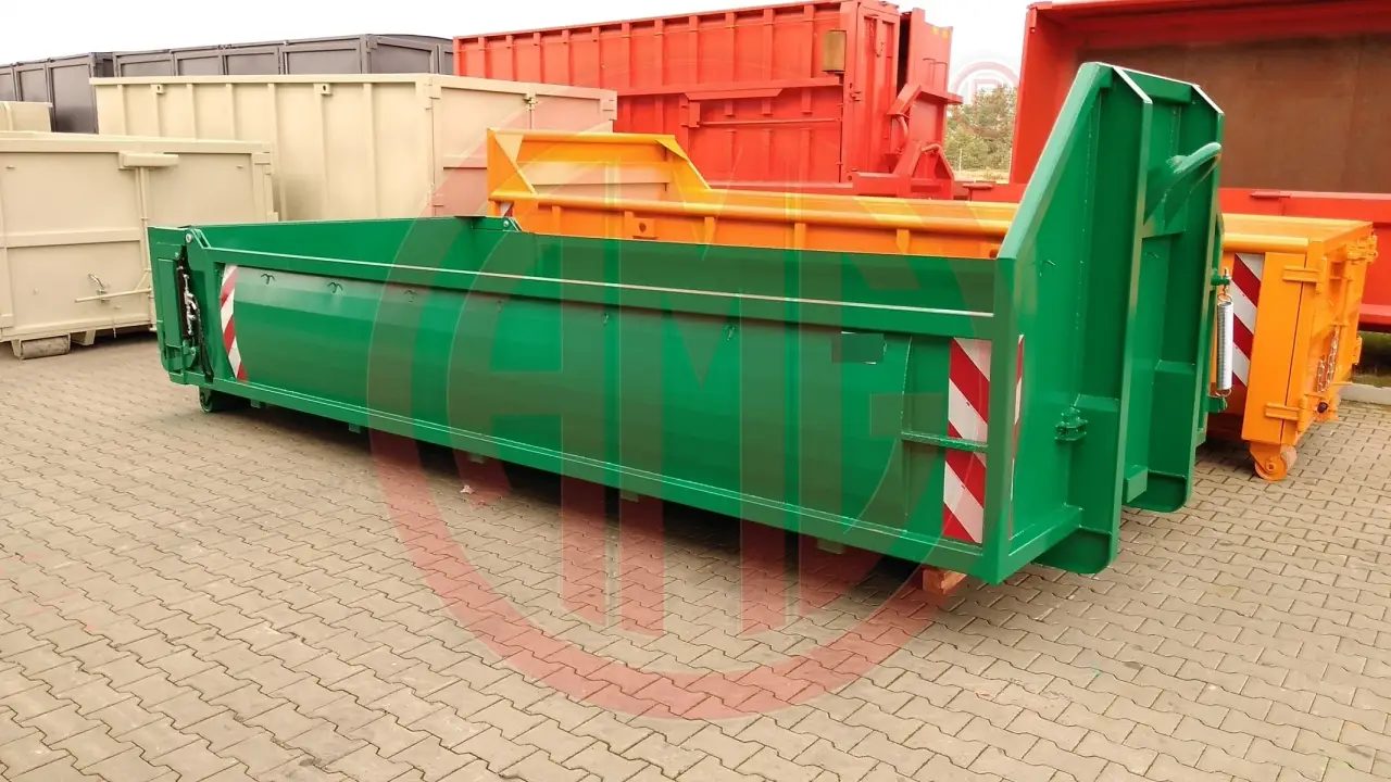 Grafik Nummer 3, Produktname: 10 m3 | L: 5.5 spantenlos Abrollcontainer.mit hydrl. Pendelklappe