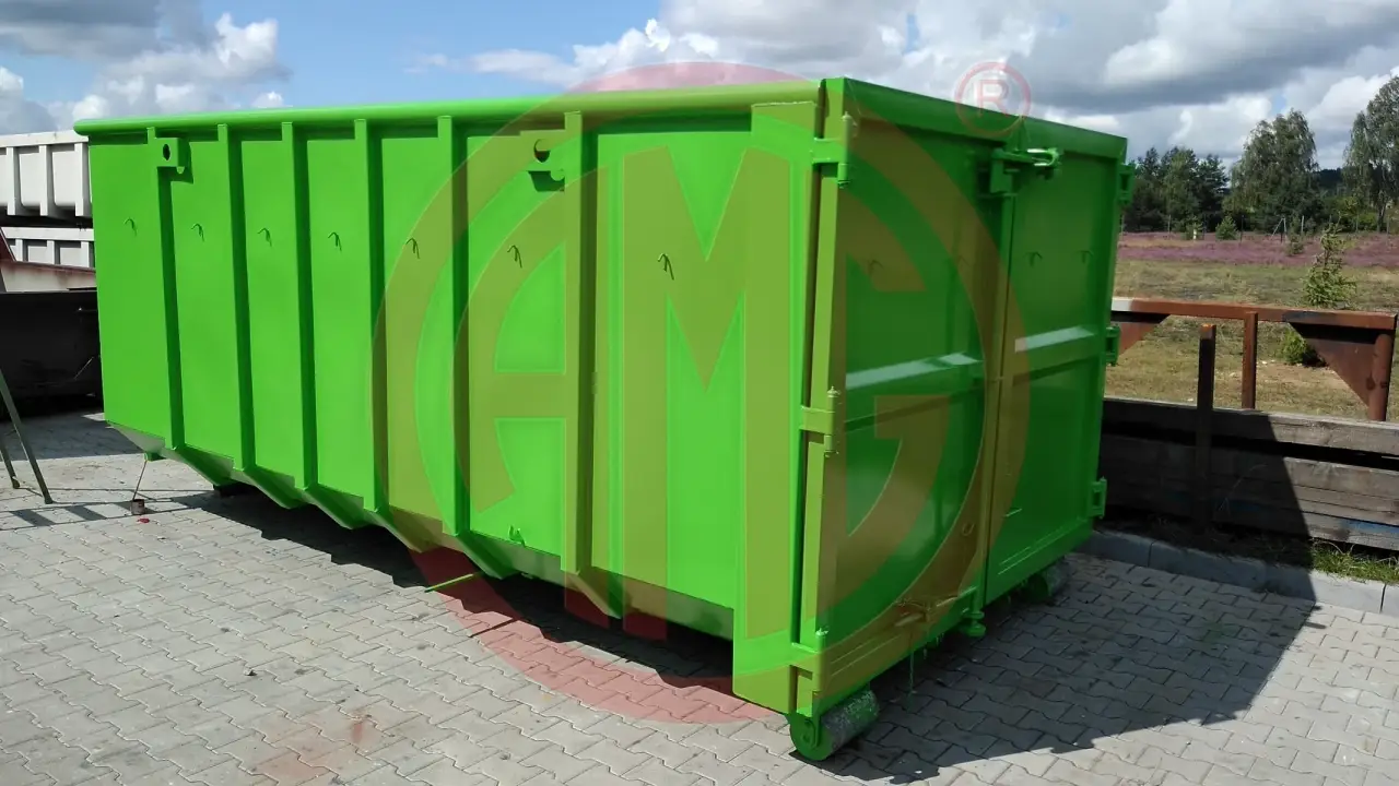 Grafik Nummer 2, Produktname: 18 m3 | L: 4.5 Abrollmulde mit A-Mast