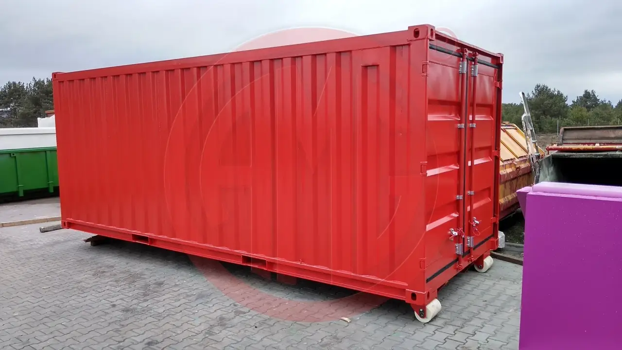 20 ft. L: 5.8 Lager und Magazinbehälter auf Abrollrahmen