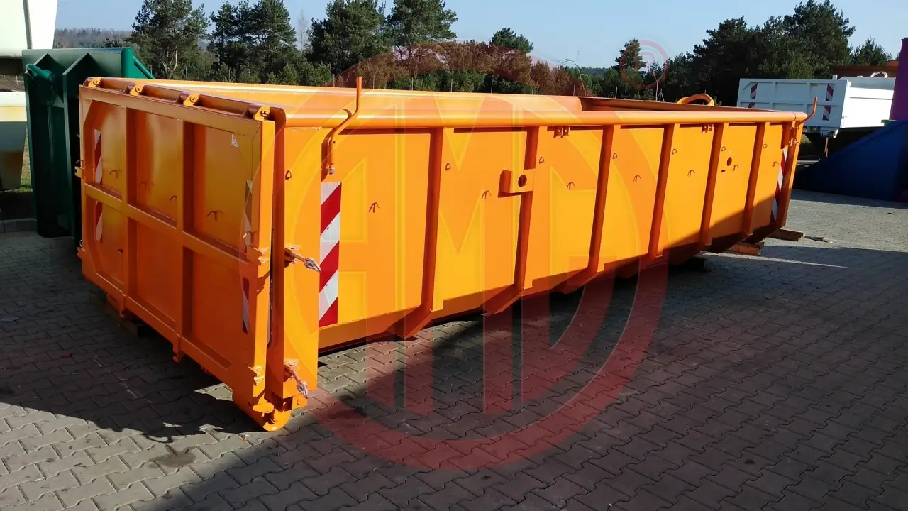 Grafik Nummer 1, Produktname: 16 m3 | L: 5.5 Abrollcontainer mit Pendelklappe und Rollplane