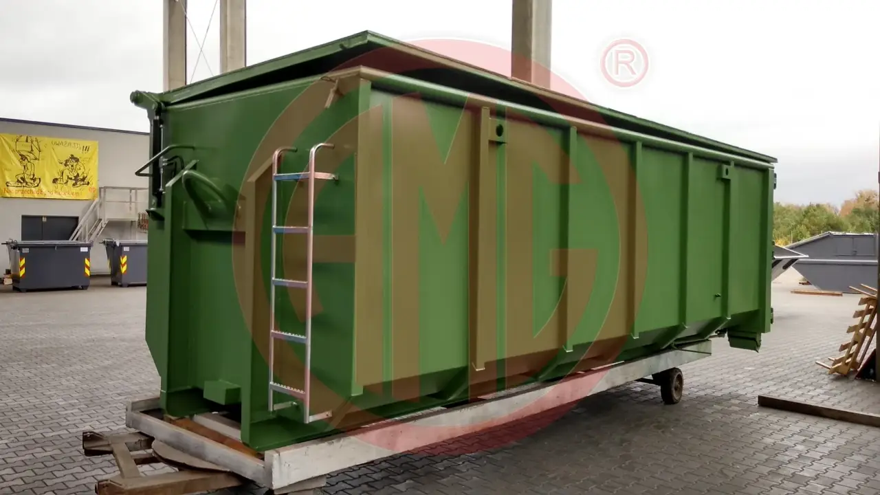 37 m3  | L: 6.75 Abrollmulde hydraulisches Dach