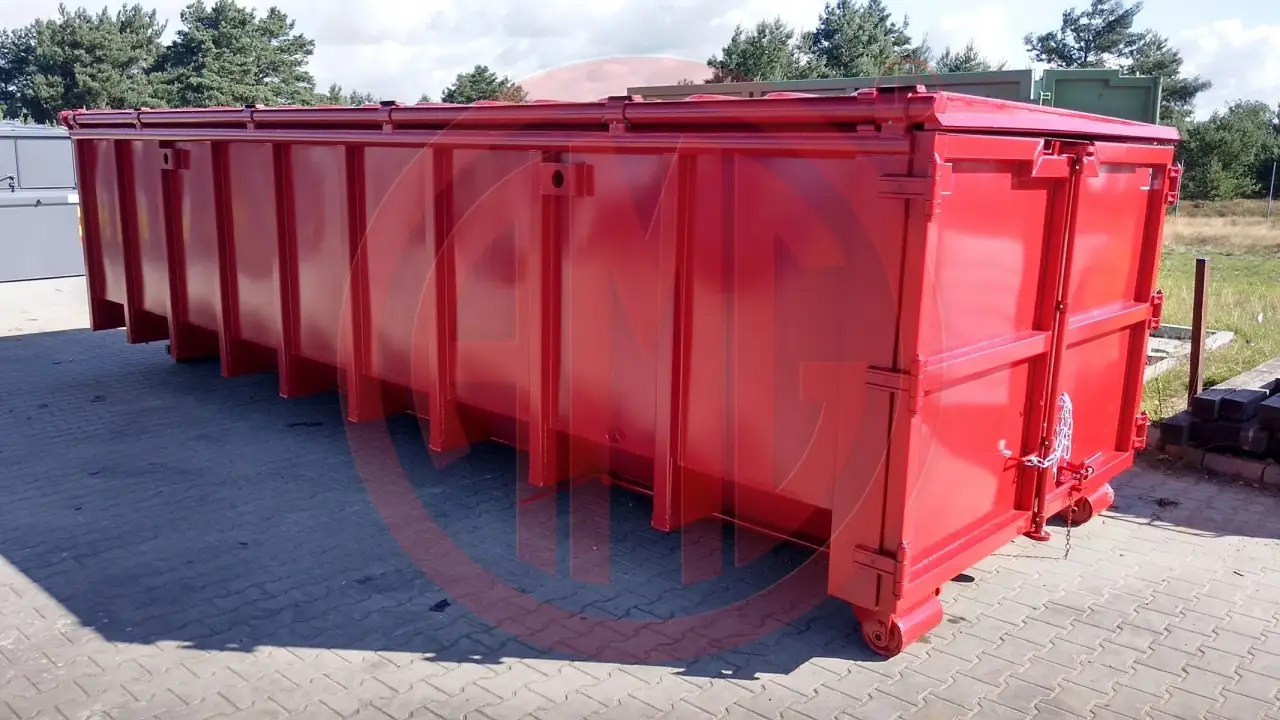 Grafik Nummer 1, Produktname: 24 m3 | L: 7.0 Abrollmulde Zahnstangendach