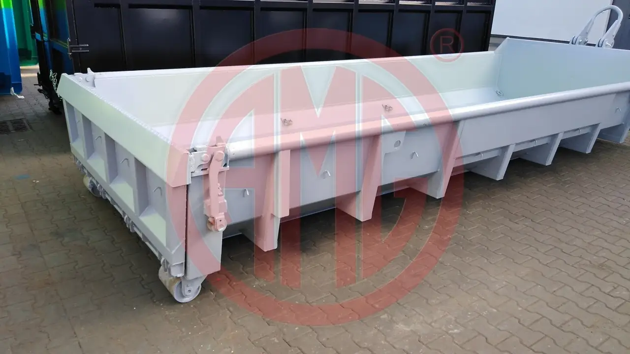 Grafik Nummer 1, Produktname: 9 cbm ineinander stapelbar befahrbare Pendelklappe