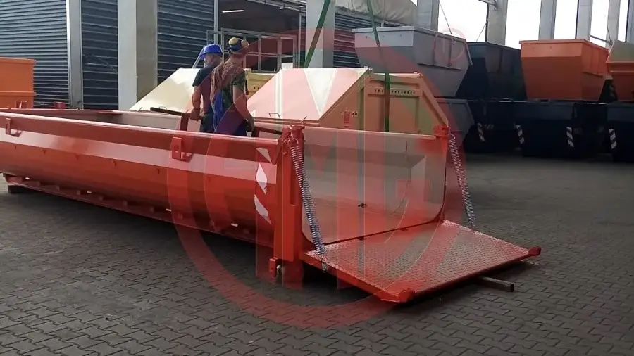 Grafik Nummer 2, Produktname: 13 cbm aufeinander stapelbar befahrbare Klappe