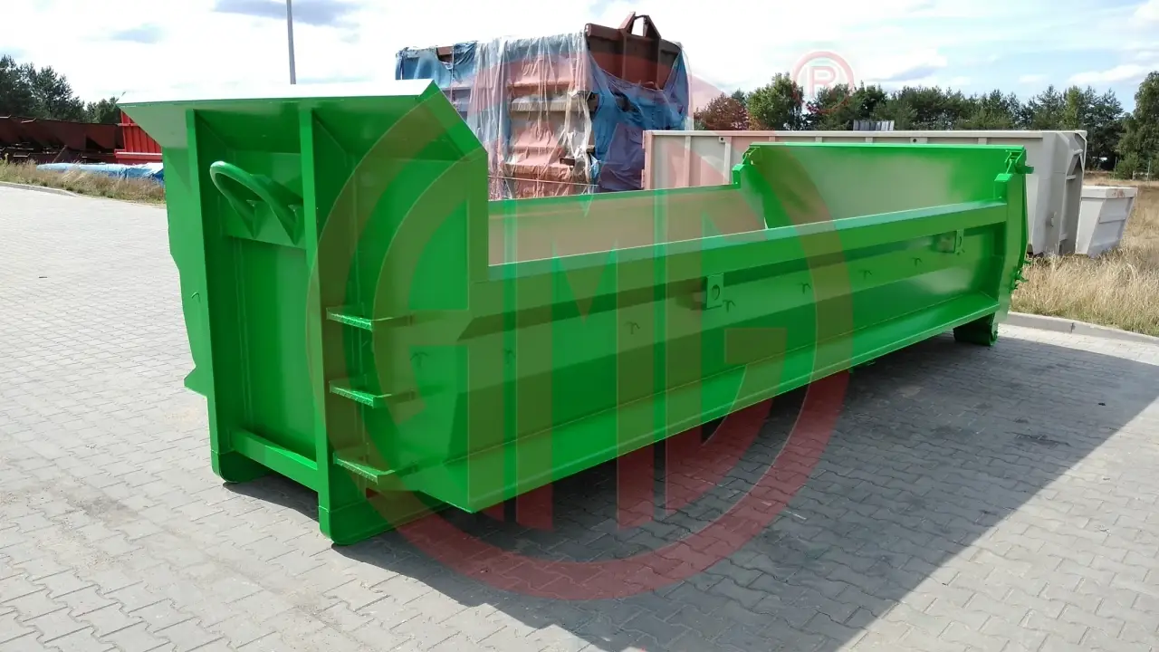 14 m3 Hardox Container mit Pendelklappe