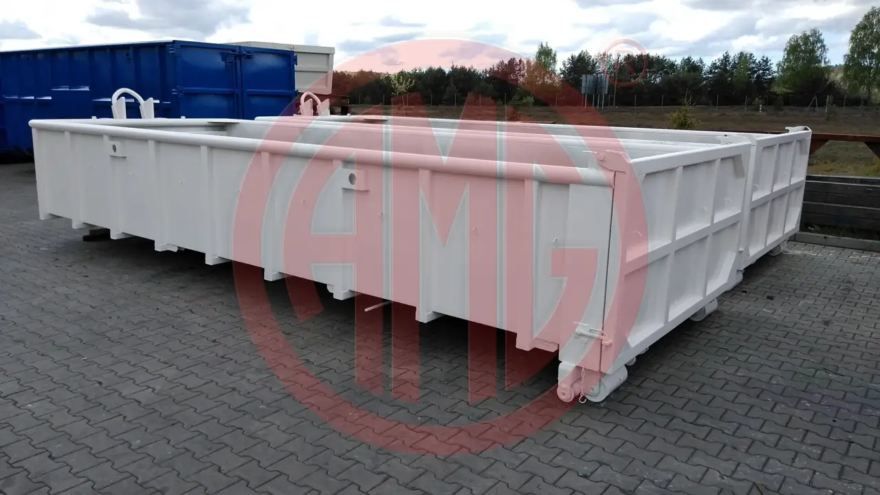 15 cbm aufeinander stapelbar Pendelklappe