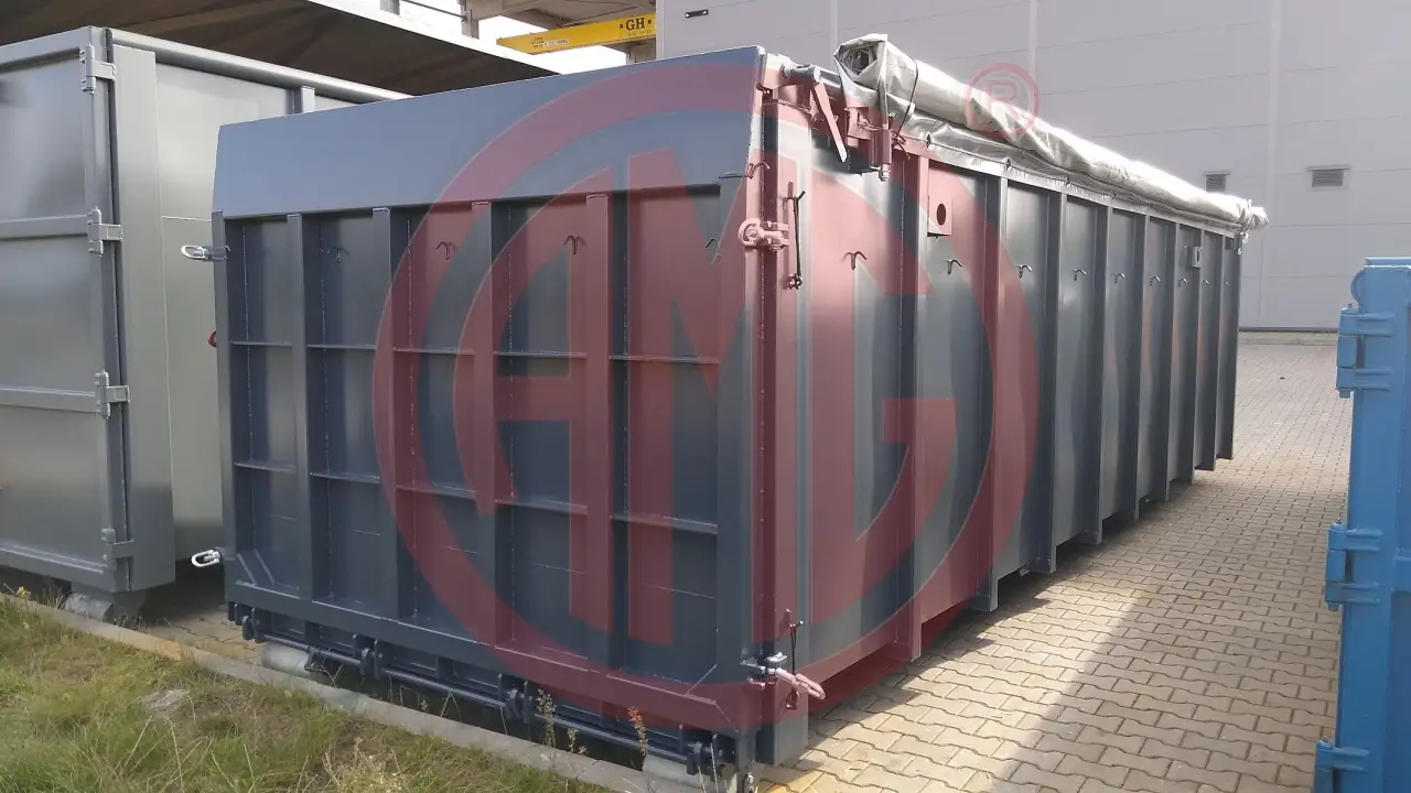 Grafik Nummer 2, Produktname: 29 m3 | L:7.0 Wasserichter Abrollcontainer