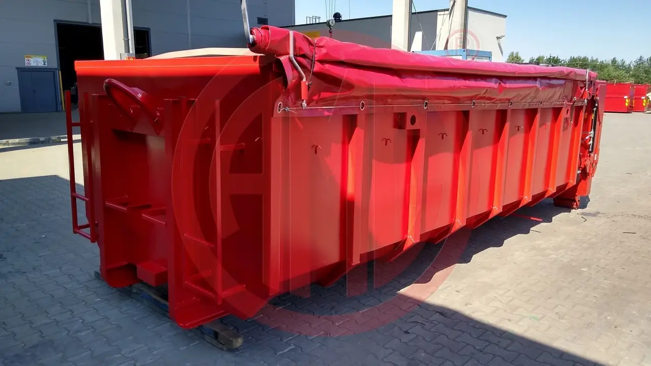 20 m3 | L: 6.0  Abrollmulde mit hydraulischer Klappe
