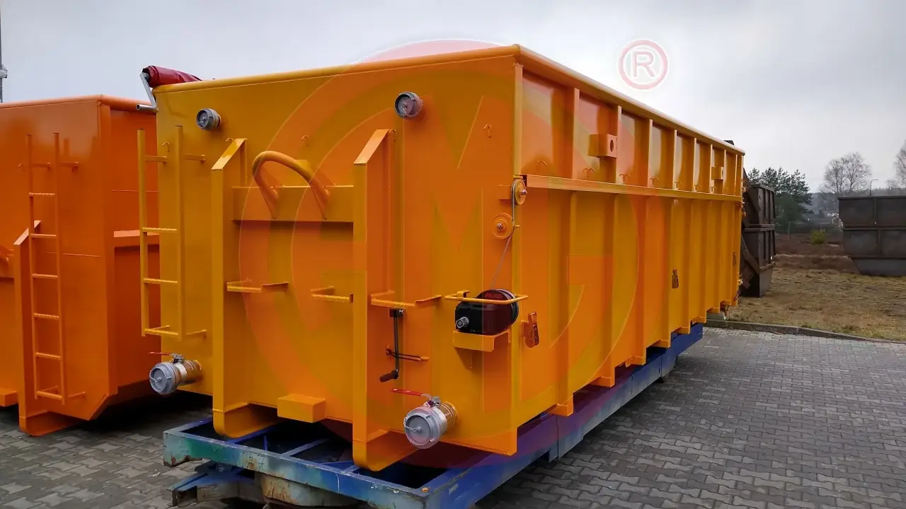 27 m3 | L:6.5 Wasserdichte Abrollmulde