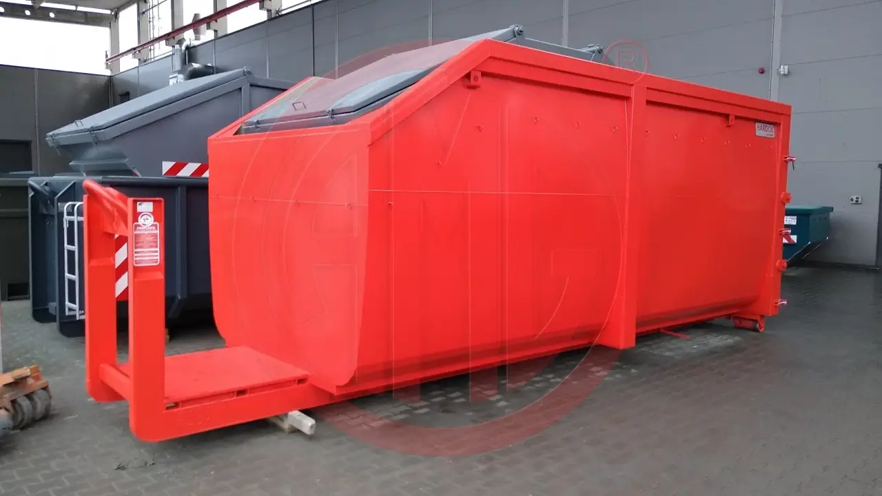 Grafik Nummer 2, Produktname: 33 m3 | L:7.0 Abrollmulde mit Kranausschnitt