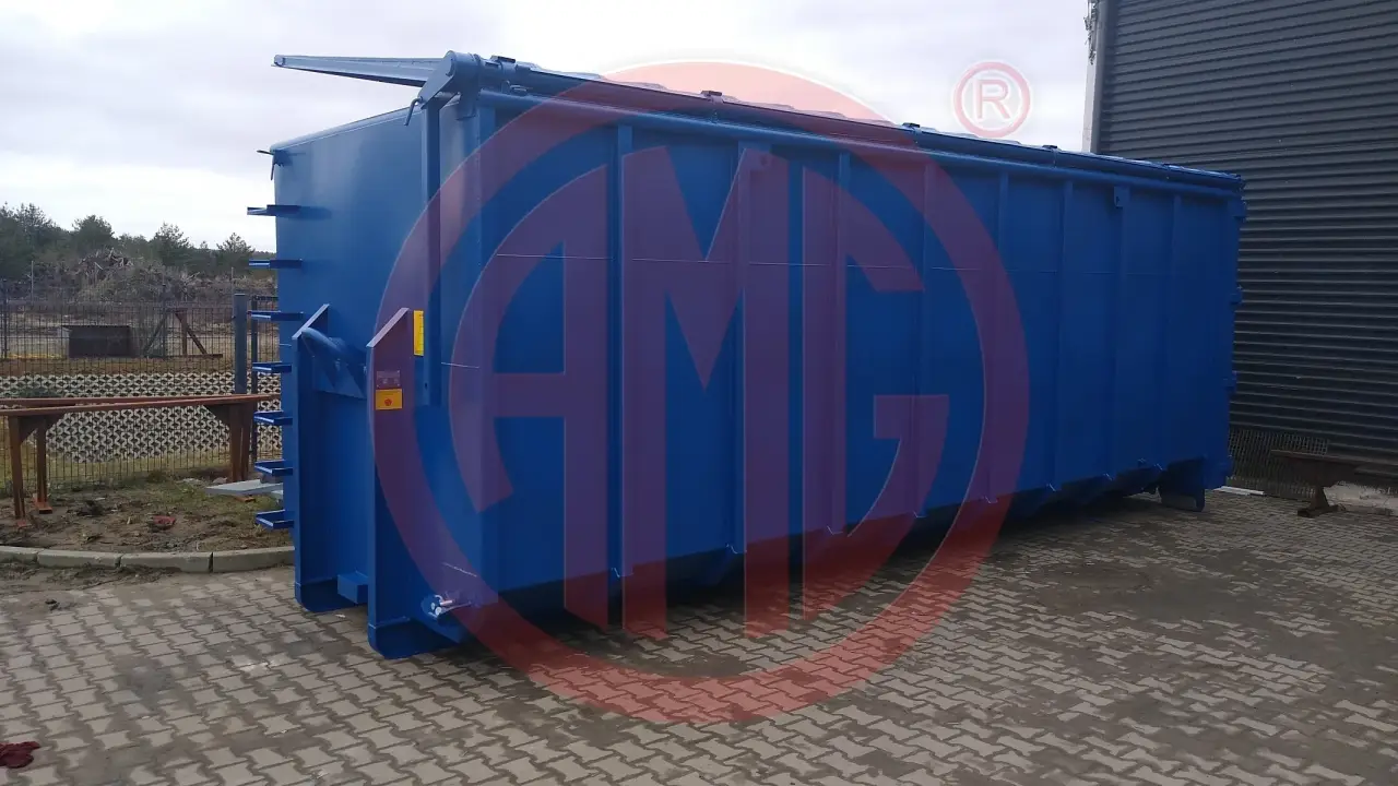 Grafik Nummer 4, Produktname: 39,5 m3 Abroller mit Klappdeckel