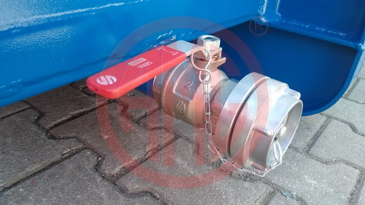 Grafik Nummer 5, Produktname: 26 m3 Entwässerungs Container mit Deckel