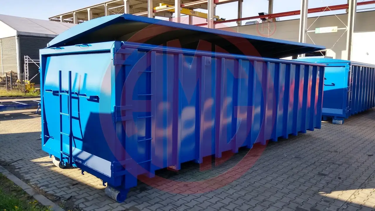 Grafik Nummer 6, Produktname: 26 m3 Entwässerungs Container mit Deckel