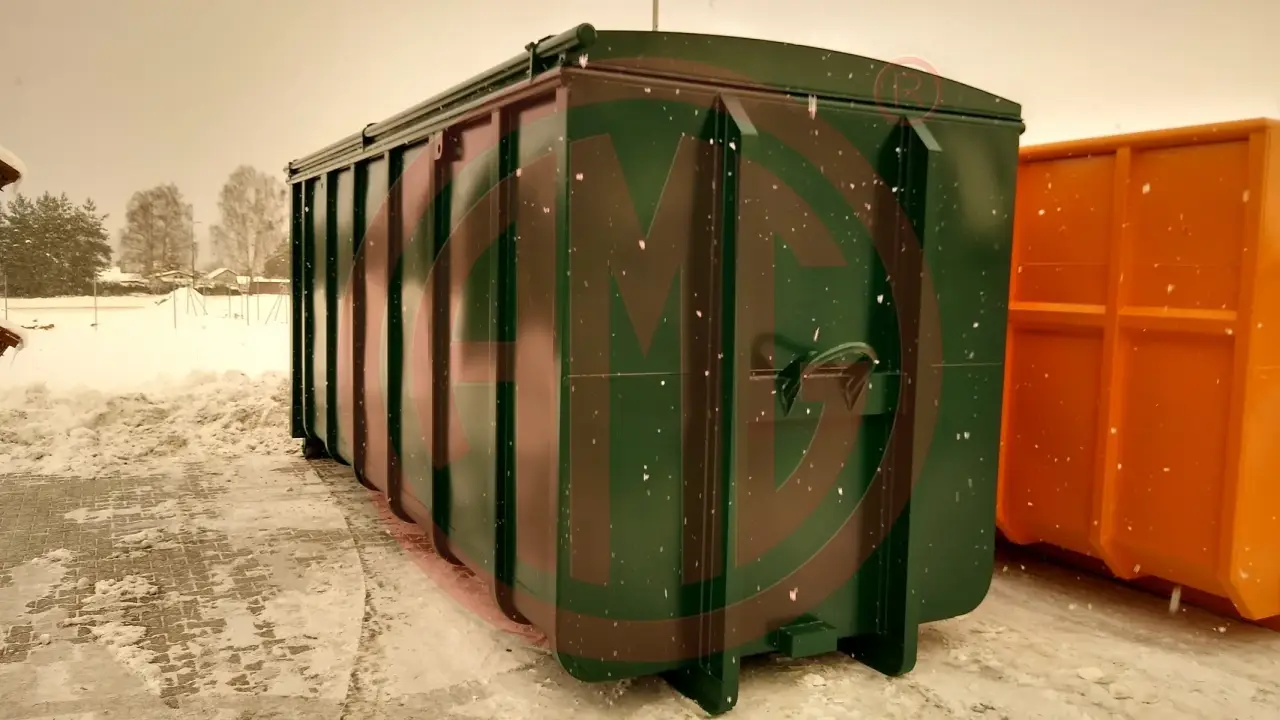 Grafik Nummer 1, Produktname: 37 m3 | L:6.5 mit Stahldeckel ohne Winde feste Wand