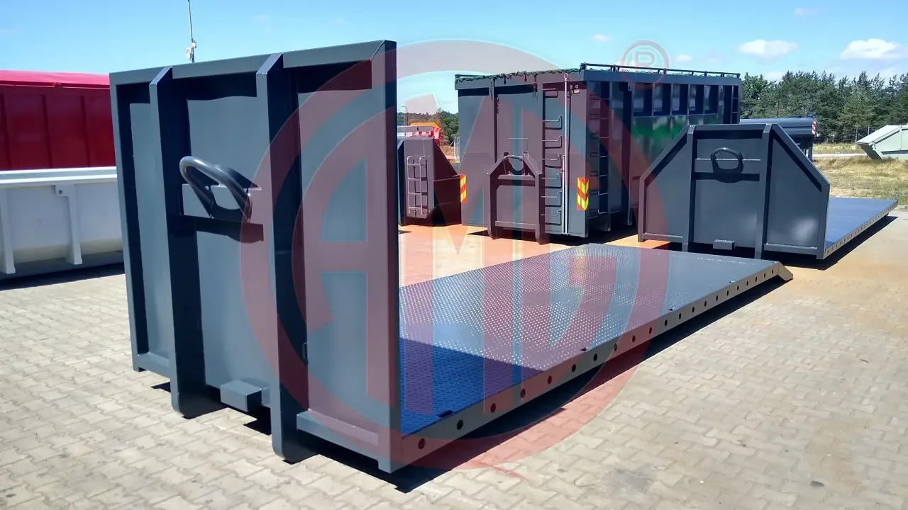 Abrollplattform 7.0 m mit Auffahrschräge