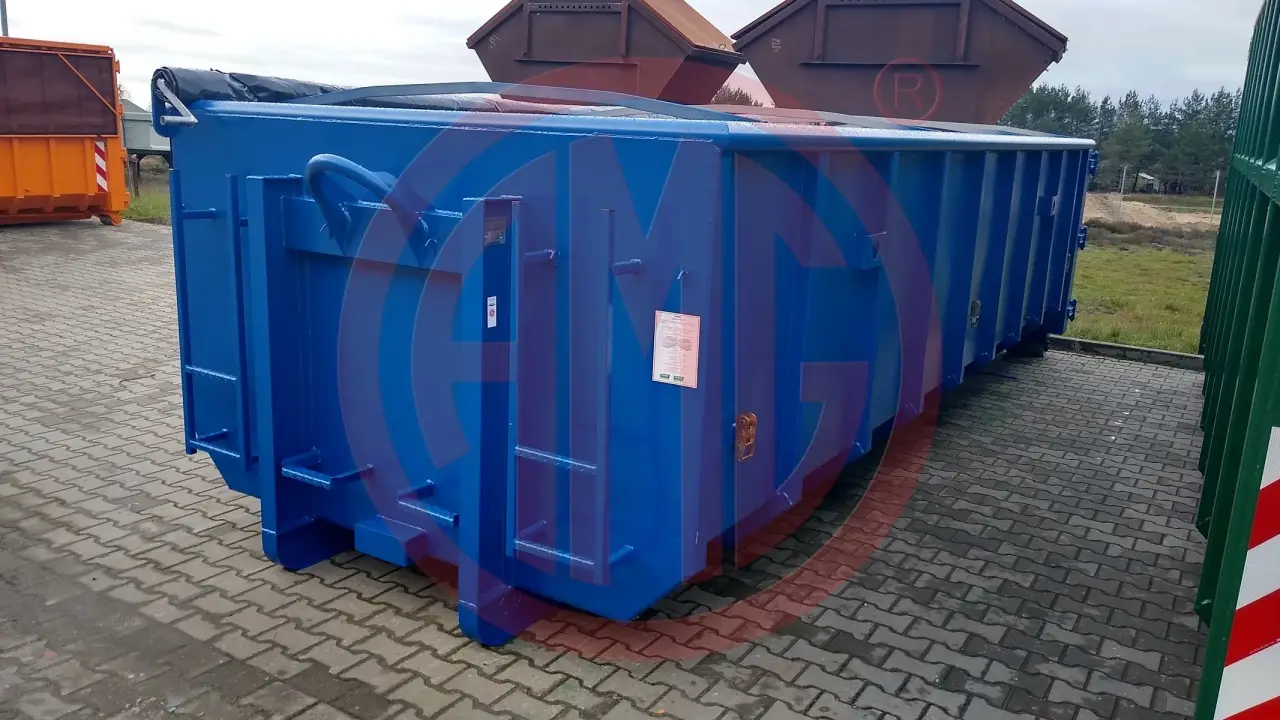 Grafik Nummer 1, Produktname: 22 m3 | L:6.0 Abrollmulde mit Rollplane