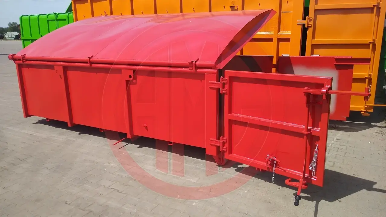 Grafik Nummer 2, Produktname: 8.6 m3  L:4.0 Cityabrollcontainer mit Stahldeckel